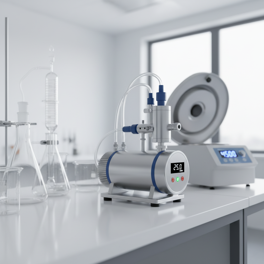 High-performance laboratory vacuum pumps Johannesburg on a clean industrial research workbench.