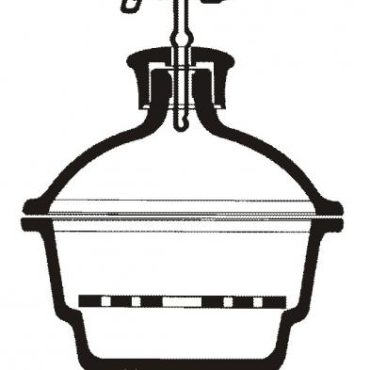 Desiccators with plastic knob and stopcock