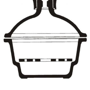 Desiccators with plastic knob