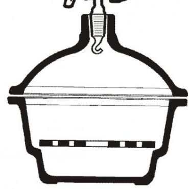 Desiccators with outlet tube and stopcock